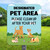 10"x 12" Aluminum Sign: Designated Pet Area
