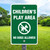 12"x 18" Aluminum Sign: Children's Play Area