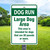 12"x 18" Aluminum Sign: Dog Run Large Dog