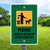 12"x 18" Aluminum Sign: Leash and Clean Up