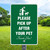 12"x 18" Aluminum Sign: Please Pick Up