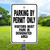 12"x 18" Aluminum Sign: Parking by Permit Only