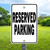 12"x 18" Aluminum Sign: Reserved Parking