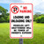 12"x 18" Aluminum Sign: No Parking Loading