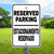 12"x 18" Aluminum Sign: Reserved Parking Bilingual (BLK)
