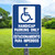 12"x 18" Aluminum Sign: Handicap Parking Only Bilingual