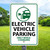 12"x 18" Aluminum Sign: Electric Vehicle Parking