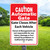 12"x 18" Aluminum Sign: Automatic Gate Closes Each Vehicle