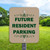 10"x 12" Aluminum Sign: Future Resident Parking (Grn)
