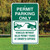 12"x 18" Aluminum Sign: Permit Parking Only