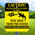 10"x 12" Aluminum Sign: Caution Alligators and Snakes
