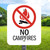 10"x 12" Aluminum Sign: No Campfires
