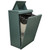 Aluminum Waste Can with Locking Chute