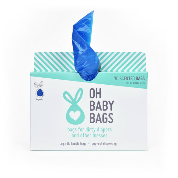 70 Scented Disposable Dirty Diaper Bag Pop-Out Dispenser