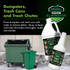 Safe to use Zero Waste USA® Odor Eliminator on Dumpsters, Trash Cans & Trash Chutes
