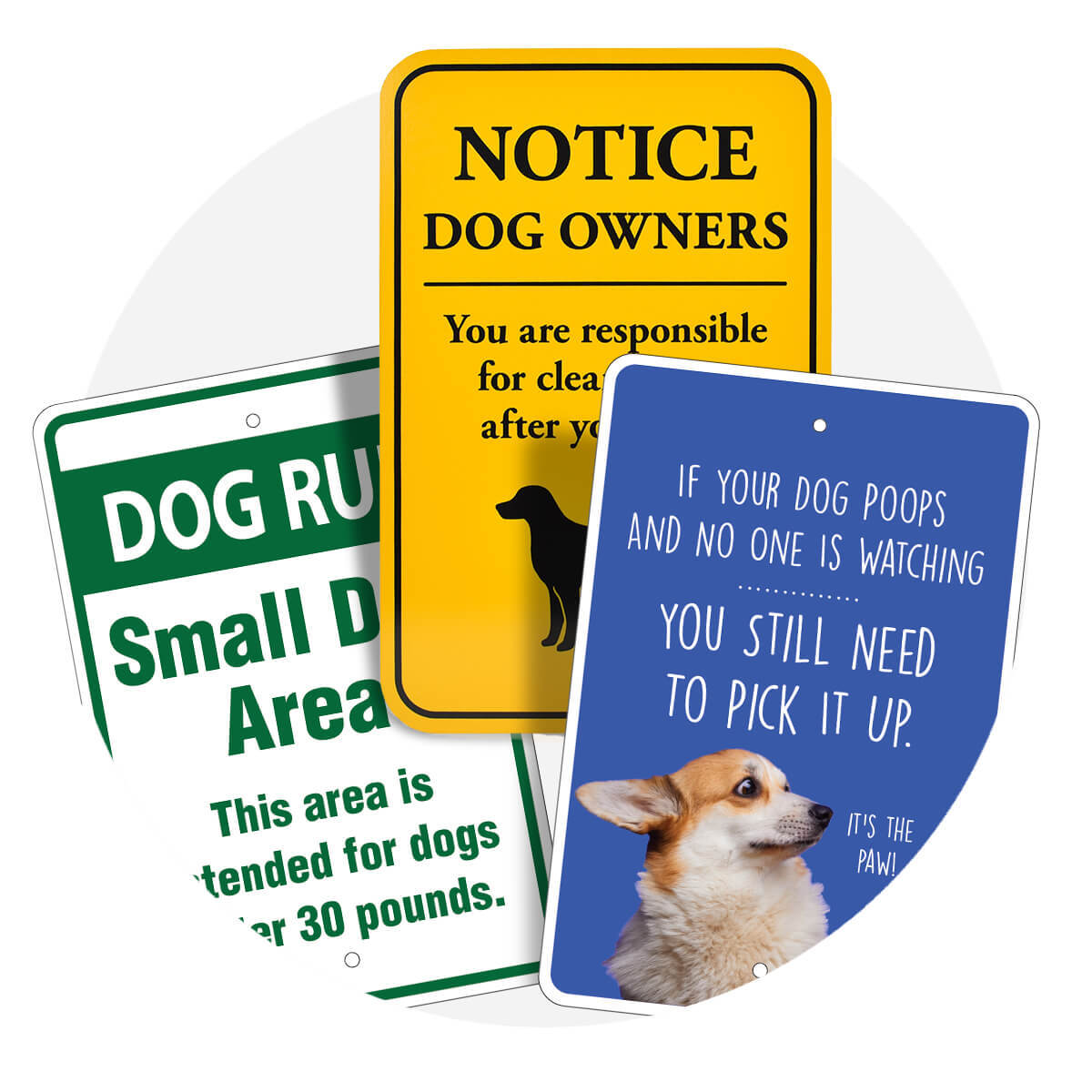 Signs - Dog Park and Property