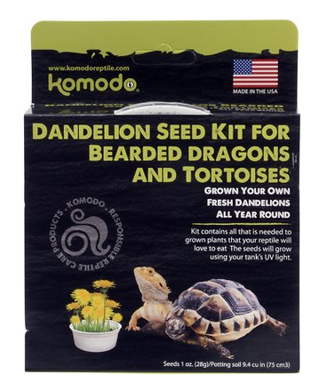Komodo Bearded Dragon & Tortoise Dandelion Seed Kit Phydeaux