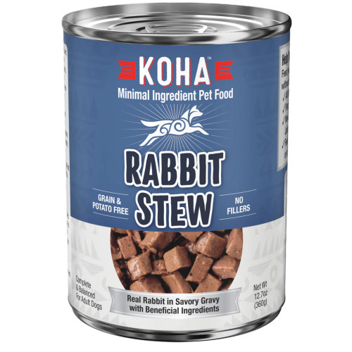 Koha Minimal Ingredient Rabbit Stew Canned Dog Food