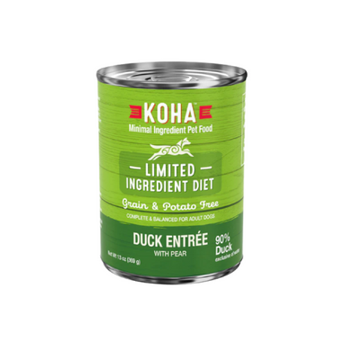 Koha Limited Ingredient Diet Duck Entrée with Pear for Adult Dogs