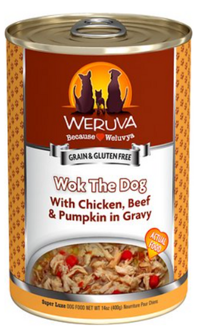 Weruva Wok The Dog With Chicken, Beef, & Pumpkin In Gravy Grain-Free Ca