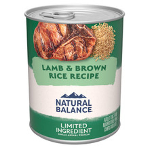 Natural Balance Limited Ingredient Lamb & Brown Rice Pate Recipe Canned Dog Food