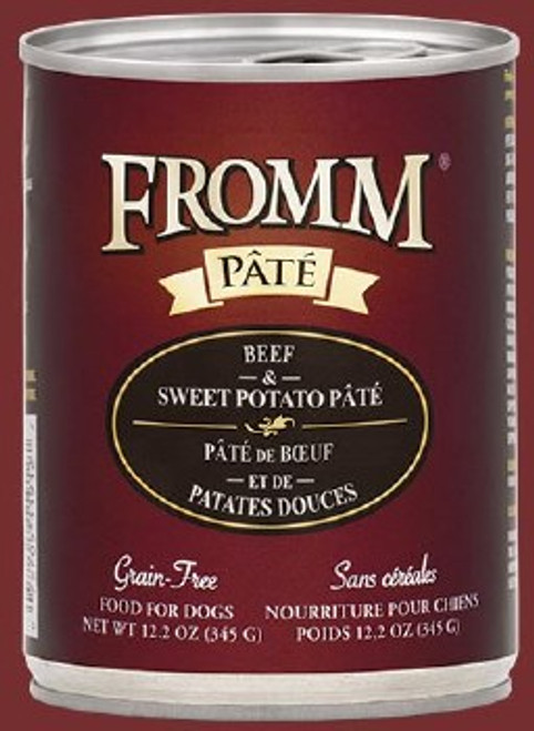 Fromm Beef & Sweet Potato Pate Canned Dog Food