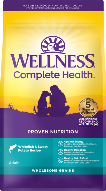 Wellness Complete Health Adult Whitefish & Sweet Potato Recipe Dry Dog Food