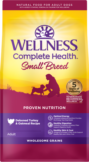 Wellness Complete Health Small Breed Adult Turkey & Oatmeal with Grains Recipe Dry Dog Food