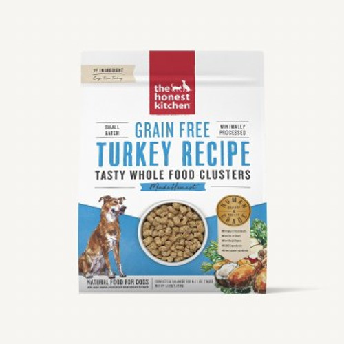 The Honest Kitchen The Whole Food Clusters Turkey Recipe Grain-Free Human Grade Natural Dry Dog Food
