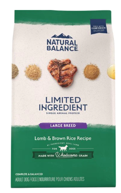 Natural Balance L.I.D. Limited Ingredient Diets Lamb & Brown Rice Large Breed Formula Adult Dry Dog Food