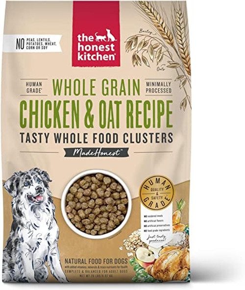The Honest Kitchen Whole Grain Food Clusters Chicken & Oat Recipe Dry Dog Food