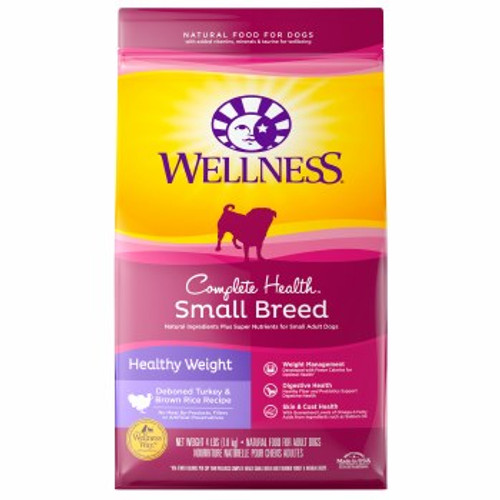 Wellness Complete Health Small Breed Healthy Weight Dry Dog Food 4 lb