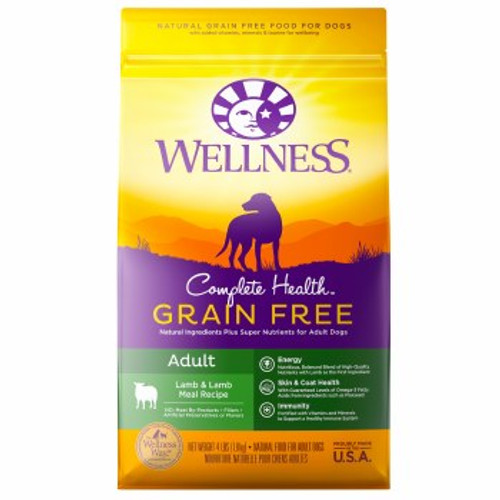 Wellness Complete Health Grain-Free Lamb Recipe Dry Dog Food 22 lb