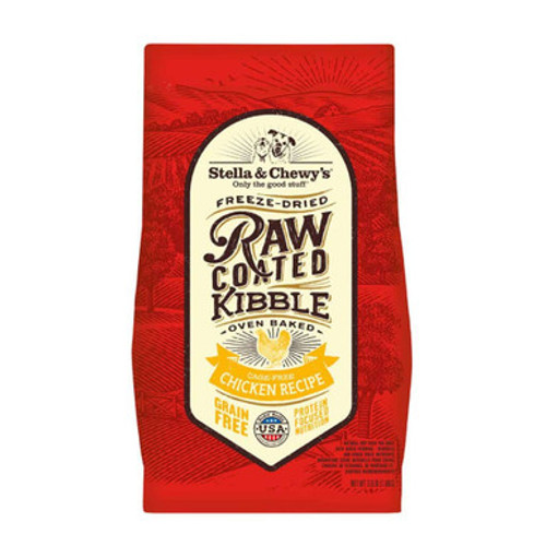 Stella & Chewy's Raw Coated Kibble Cage-Free Chicken Recipe Grain-Free Dry Dog Food