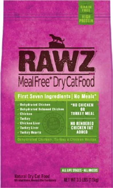 Rawz Dehydrated Chicken, Turkey & Chicken Recipe Dry Cat Food