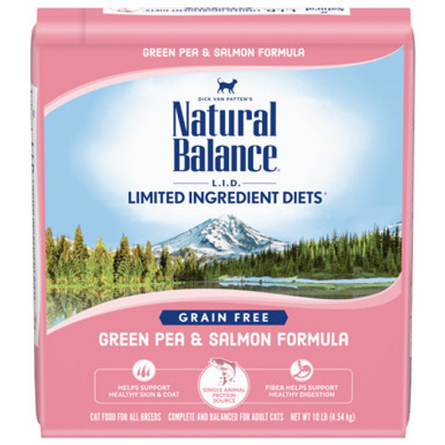 Natural Balance L.I.D. Limited Ingredient Diets Green Pea & Salmon Formula Grain-Free Dry Cat Food