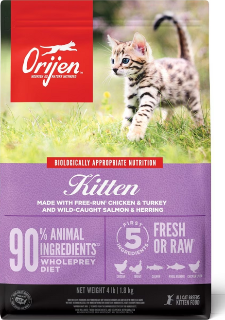 Orijen Grain-Free Kitten Dry Cat FoodFood 4 lb