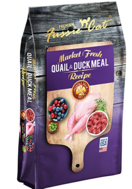 Fussie Cat Market Fresh Quail & Duck Recipe Grain-Free Dry Cat Food