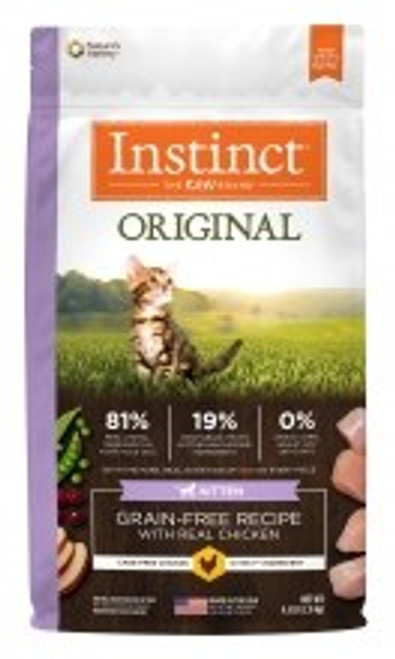 Instinct Original Grain-Free Chicken Kitten Recipe Dry Cat Food 4.5 lb