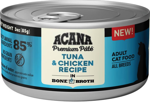 Acana Premium Pate, Tuna & Chicken Recipe Wet Food for Adult Cats