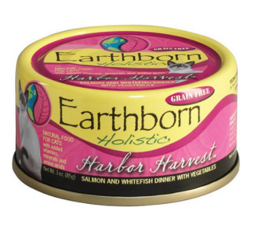Earthborn Holistic Harbor Harvest Salmon & Whitefish Grain-Free Natural Canned Cat & Kitten Food