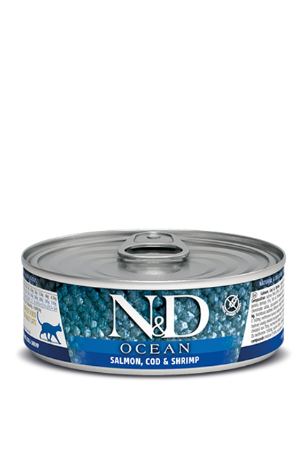 Farmina N&D Ocean Salmon, Cod & Shrimp Stew Canned Cat Food