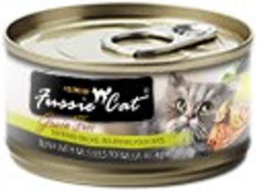 Fussie Cat Tuna with Mussels Formula in Aspic Grain-Free Canned Cat Food