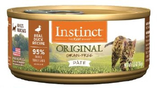 Instinct Original Grain-Free Pate Real Duck Recipe Canned Cat Food