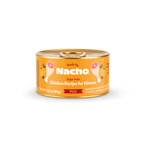 Made By Nacho Cage-Free Chicken Pate Recipe with Bone Broth for Kittens Canned Cat Food