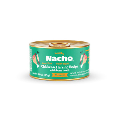 Made By Nacho Cage-Free Chicken & Wild Caught Herring Recipe with Bone Broth Canned Cat Food