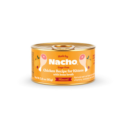 Made By Nacho Cage-Free Minced Chicken Recipe for Kittens Canned Cat Food