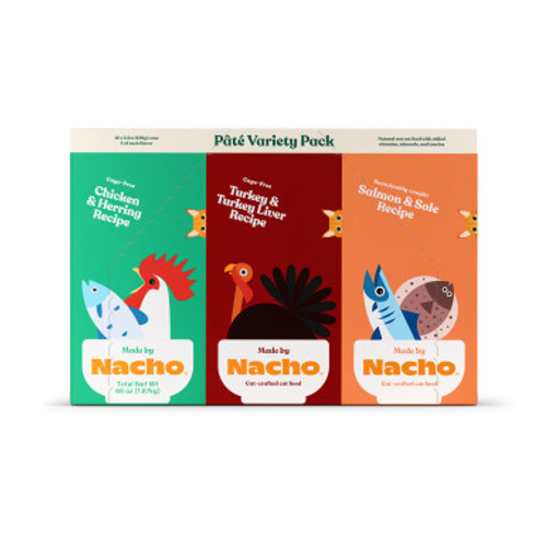 Made By Nacho Pate Canned Cat Food Variety Pack 12 ct