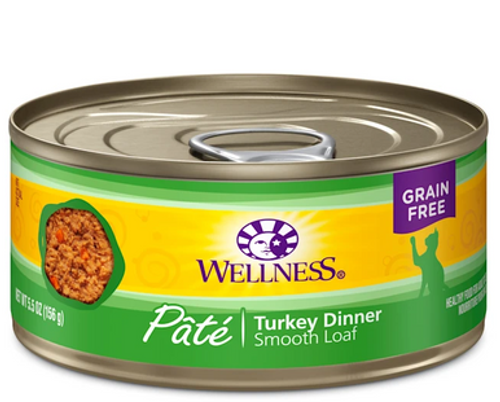 Wellness Complete Health Natural Turkey Pate Grain-Free Canned Cat Food