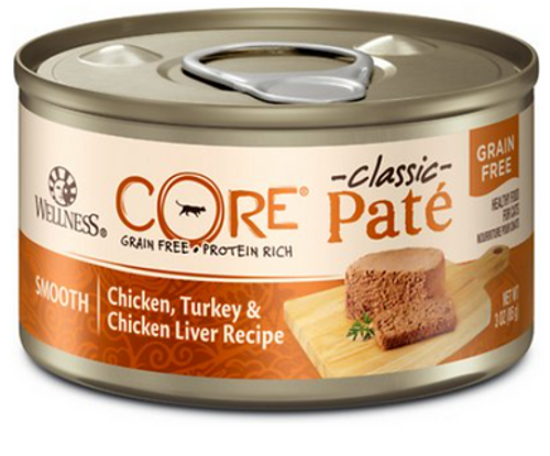 Wellness Core Natural Chicken, Turkey, & Chicken Liver Classic Pate Grain